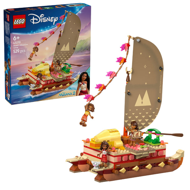 LEGO DISNEY MOANA'S ADVENTURE CANOE 43270 AGE: 6+