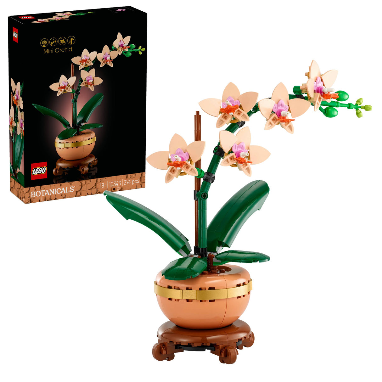 LEGO BOTANICALS MINI ORCHID 10343 AGE: 18+