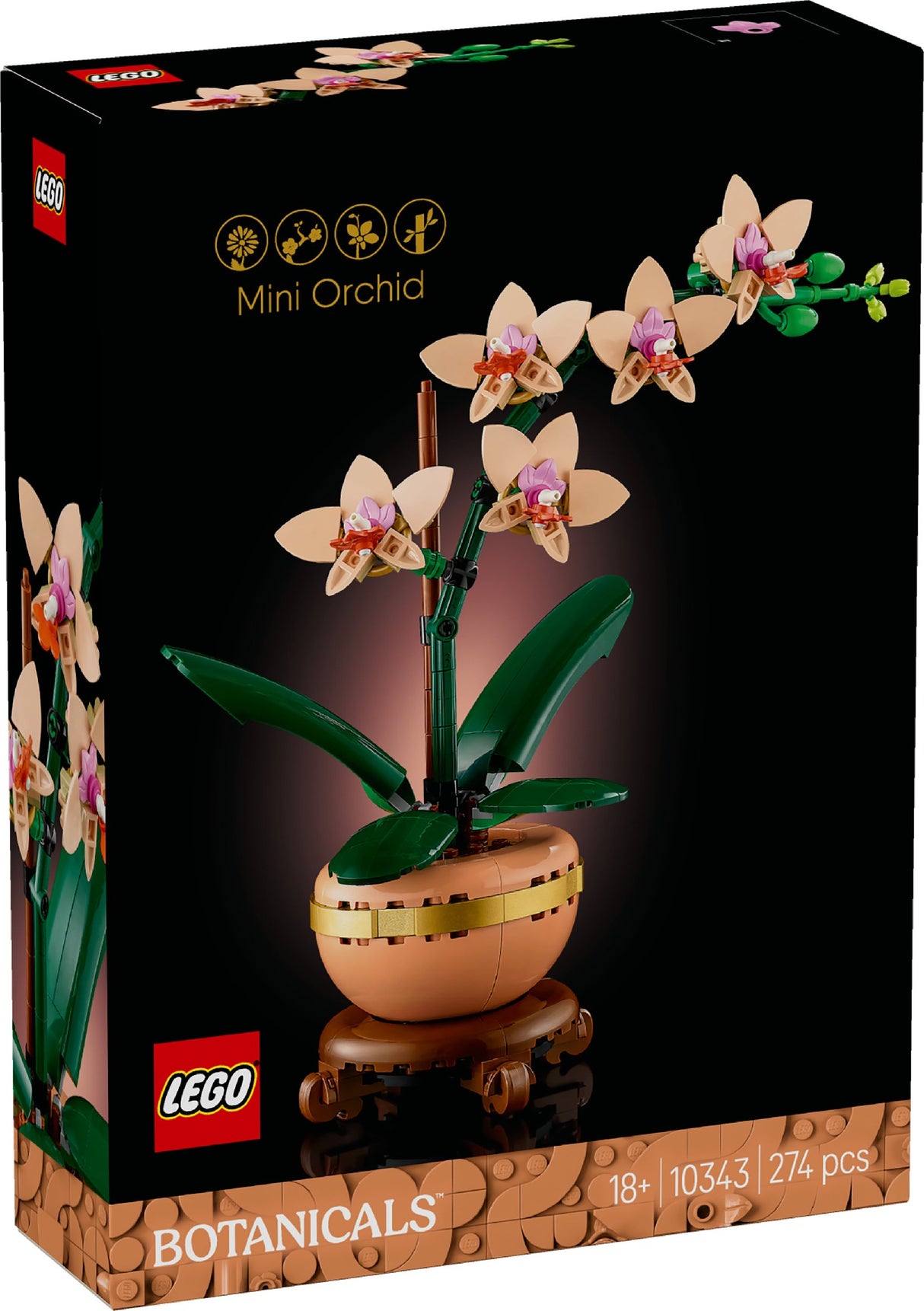 LEGO BOTANICALS MINI ORCHID 10343 AGE: 18+