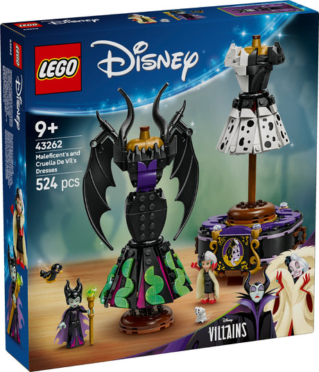 LEGO DISNEY MALEFICENT'S AND CRUELLA DE VIL'S DRESSES 43262 AGE: 9+