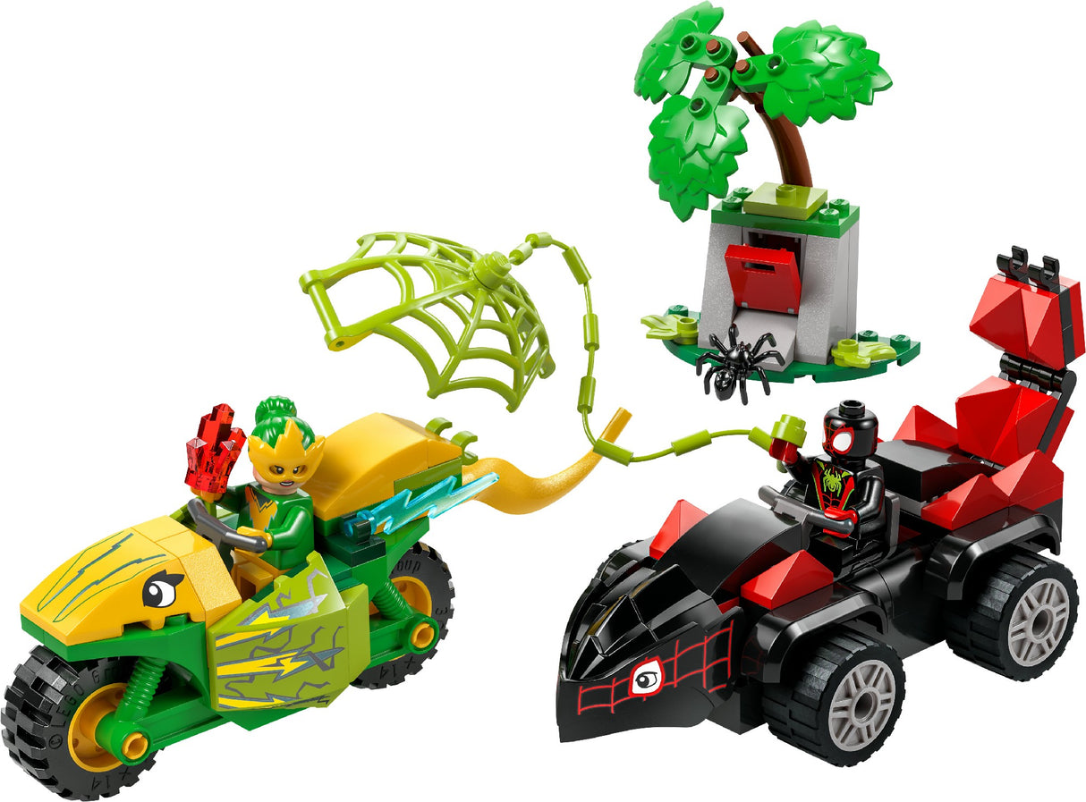 LEGO MARVEL SPIN AND ELECTRO DINOSAUR VEHICLE CHASE 11198 AGE: 4+