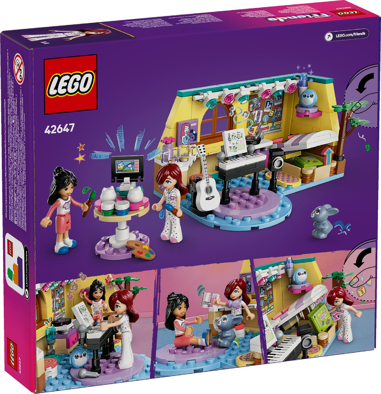 LEGO FRIENDS PAISLEY'S ROOM 42647 AGE: 6+