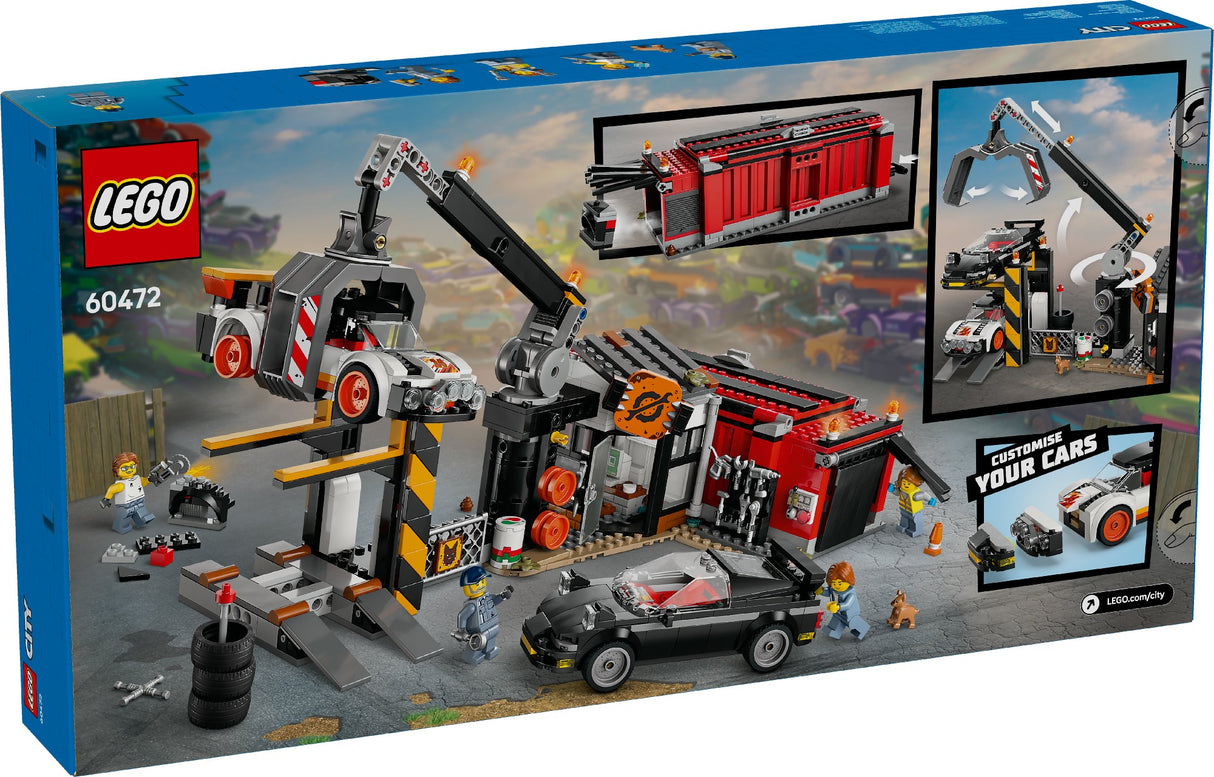 LEGO CITY SCRAPYARD WITH CARS 60472 AGE: 7+