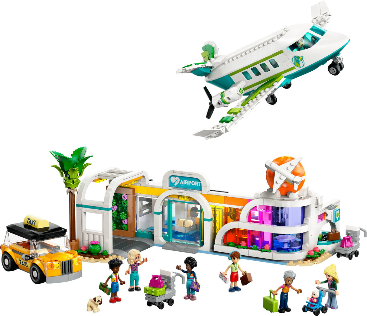 LEGO FRIENDS HEARTLAKE CITY AIRPORT  AND AIRPLANE 42656 AGE: 8+