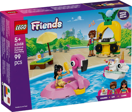 LEGO  Friends Unicorn & Flamingo Pool Party 42658 Age: 5+