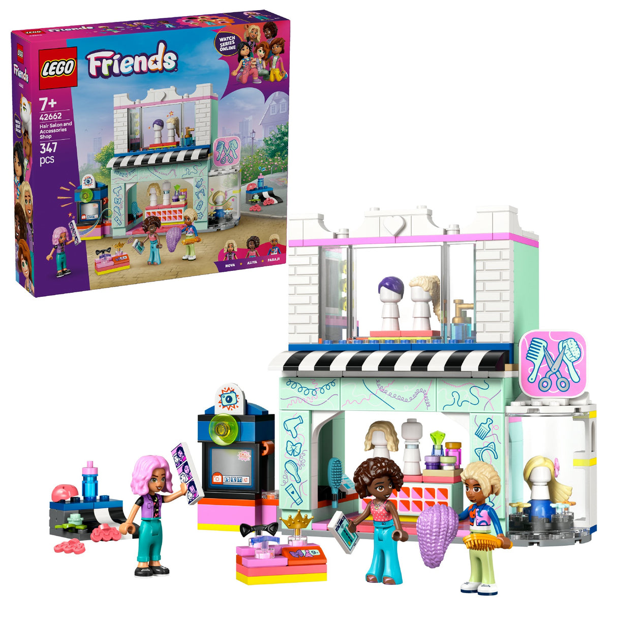 LEGO FRIENDS HAIR SALON AND ACCESSORIES STORE 42662 AGE:7+