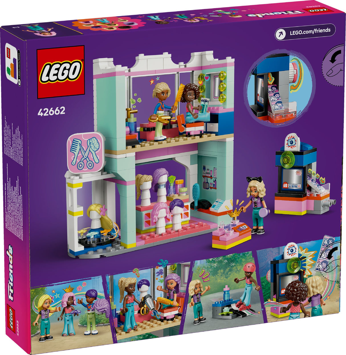 LEGO FRIENDS HAIR SALON AND ACCESSORIES STORE 42662 AGE:7+