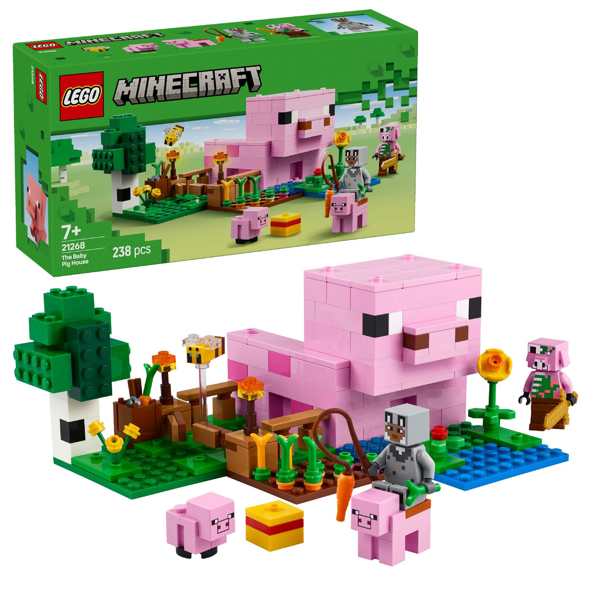 LEGO MINECRAFT THE BABY PIG HOUSE 21268 AGE: 7+