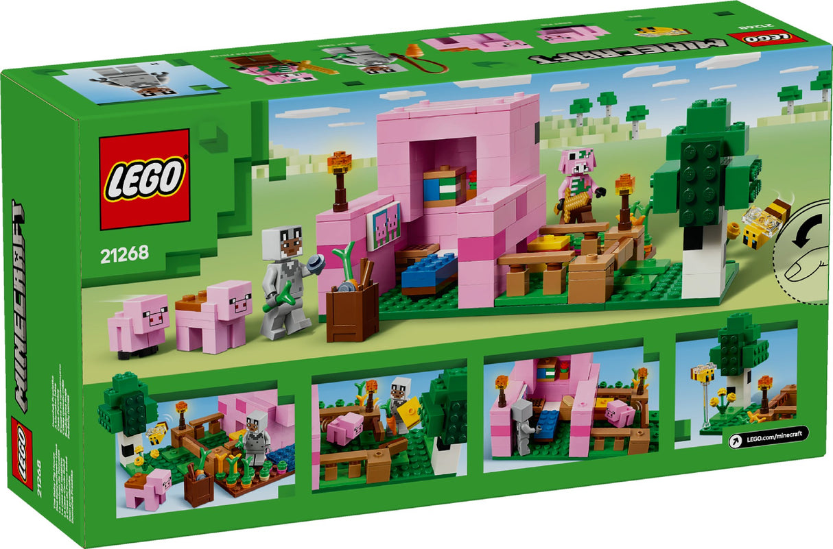 LEGO MINECRAFT THE BABY PIG HOUSE 21268 AGE: 7+