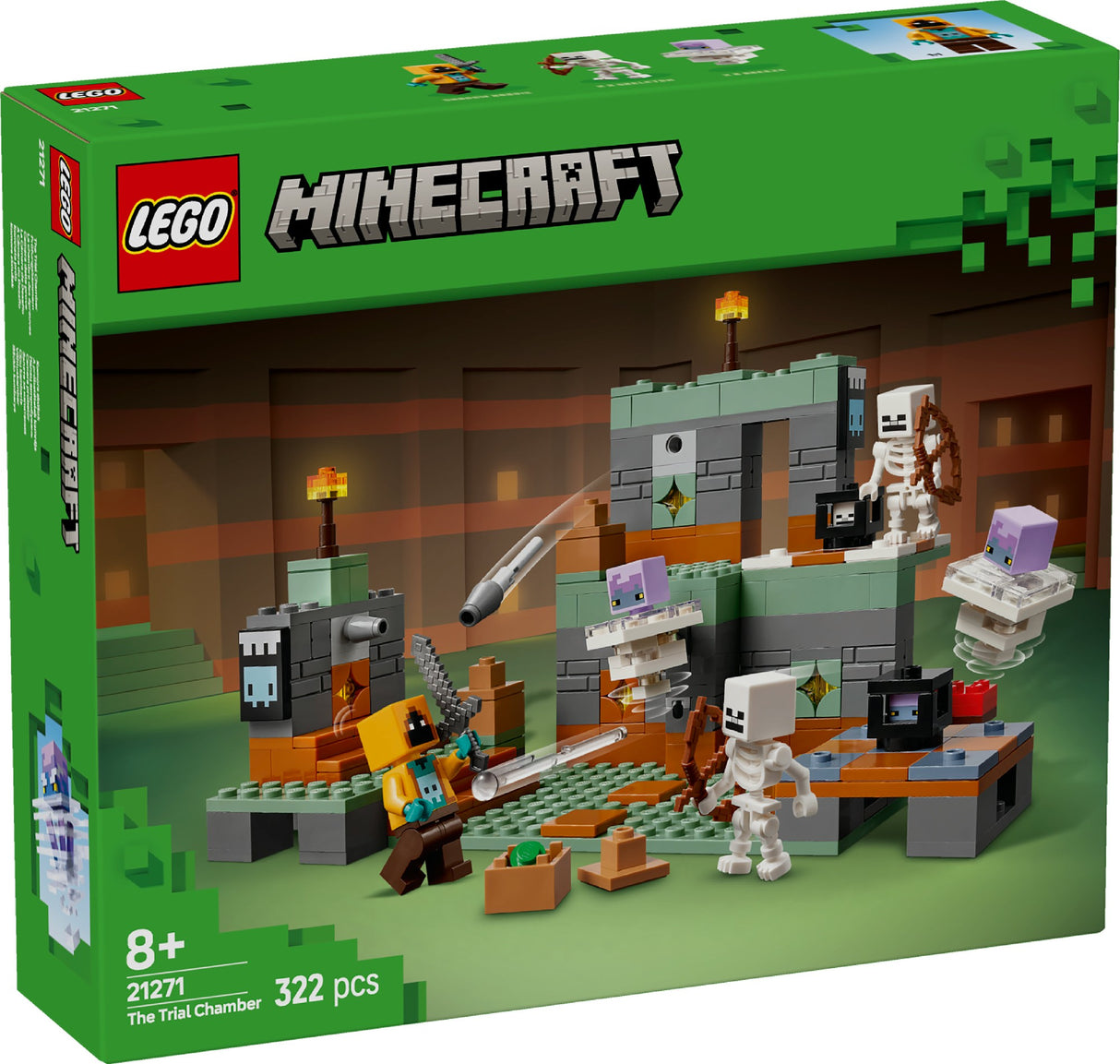 LEGO MINECRAFT THE TRIAL CHAMBER 21271 AGE: 8+