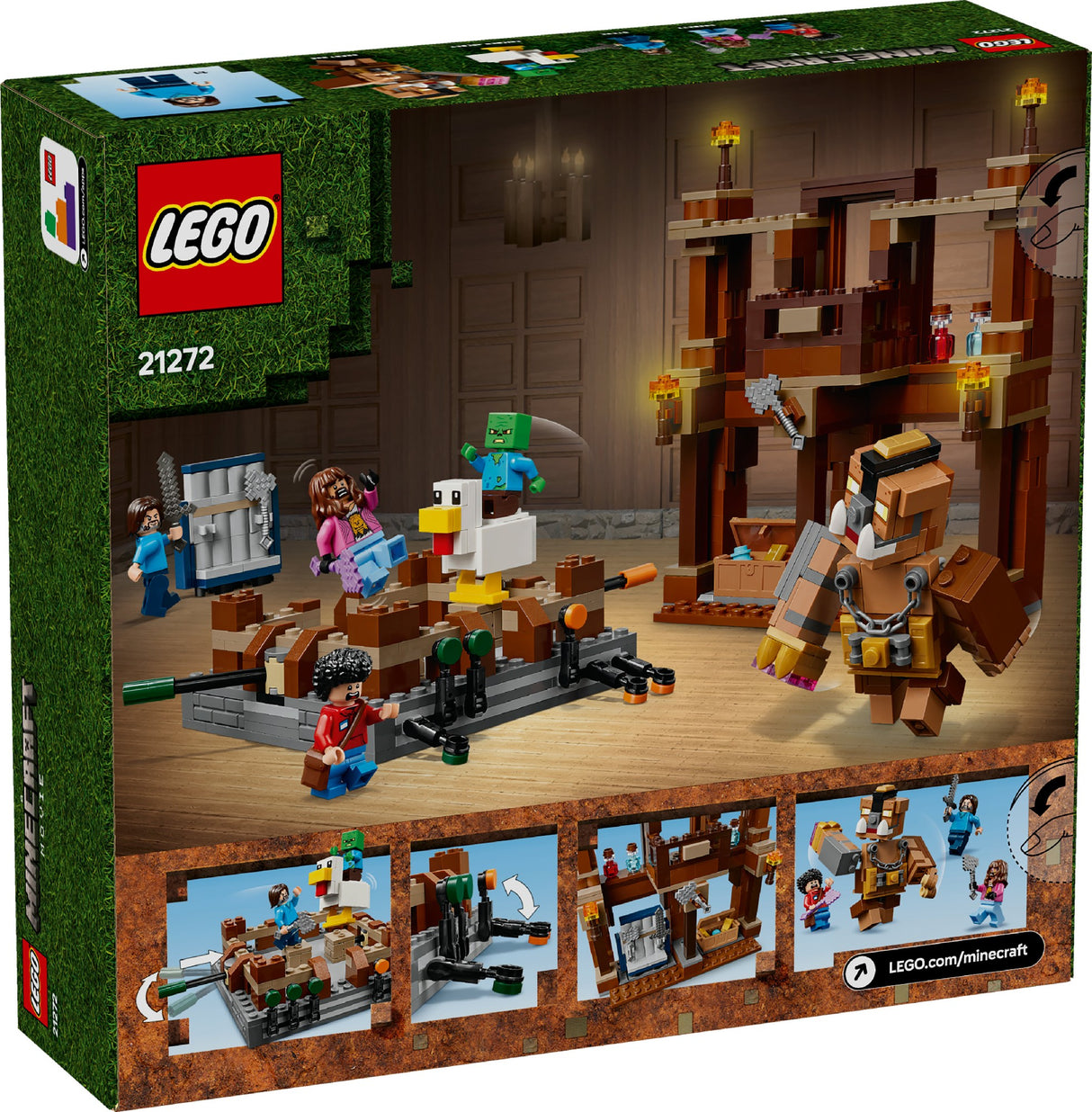 LEGO MINECRAFT WOODLAND MANSION FIGHTING RING 21272 AGE: 10+