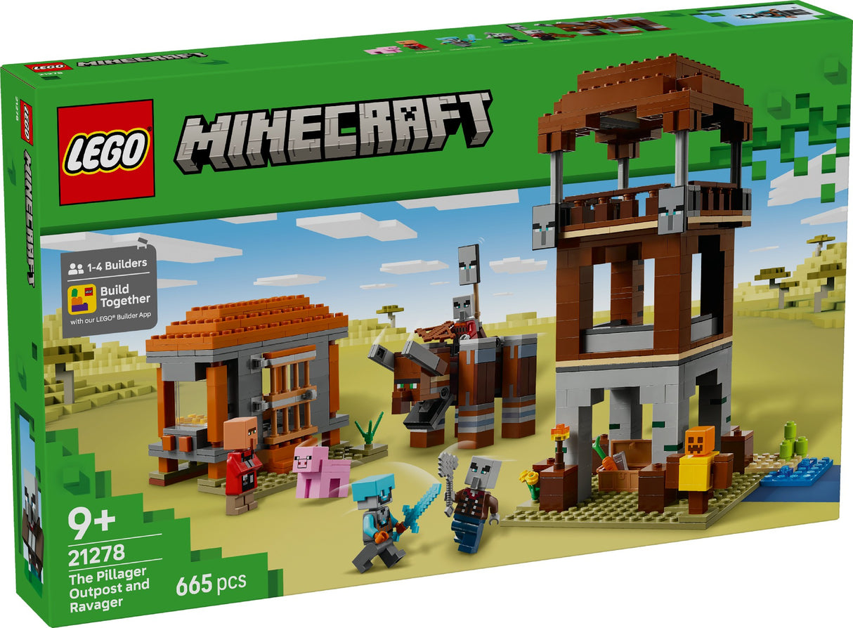 LEGO Minecraft The Pillager Outpost and Ravager 21278 Age: 9+