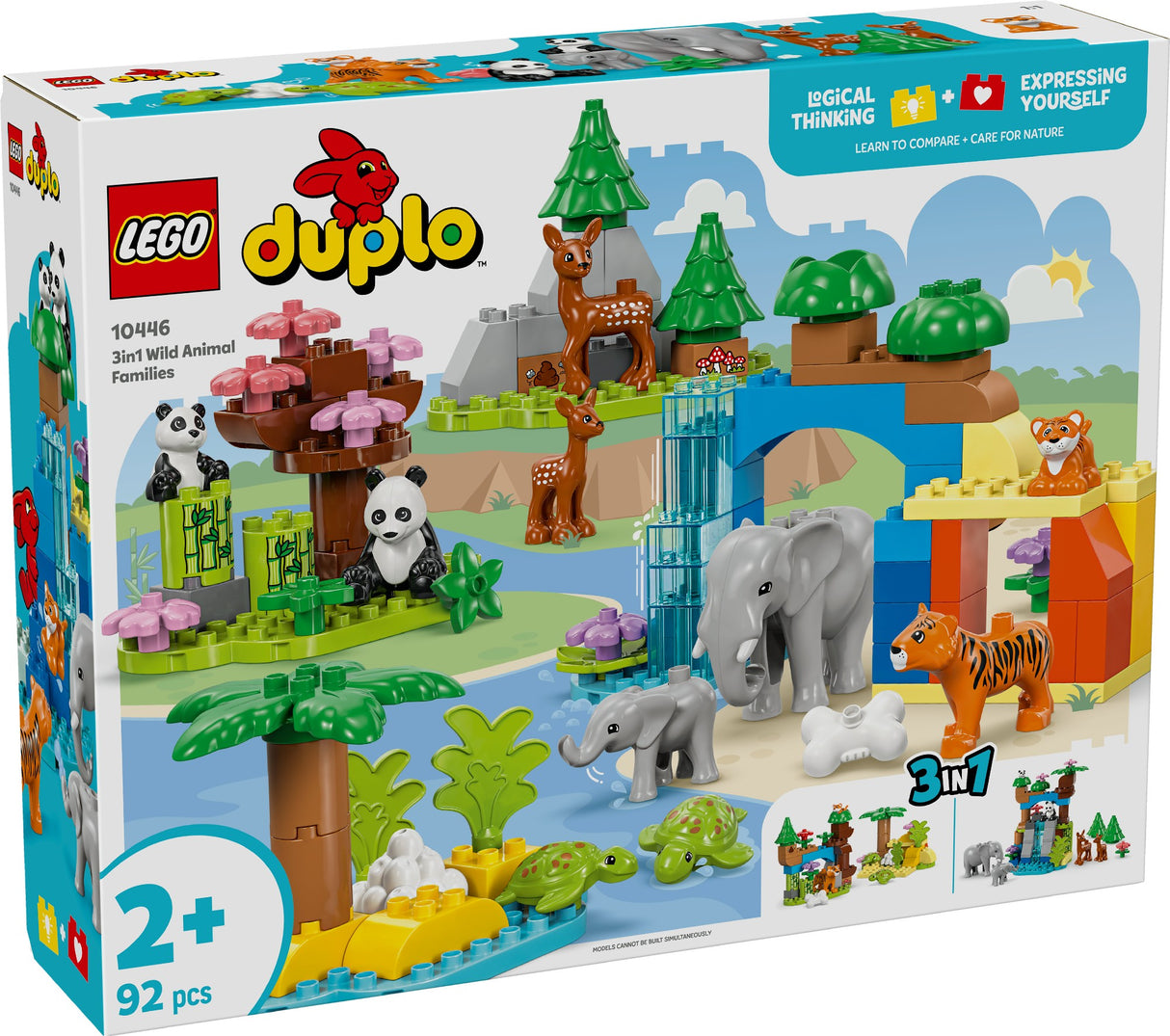 LEGO DUPLO 3-IN-1 WILD ANIMAL FAMILIES 10446 AGE: 2+