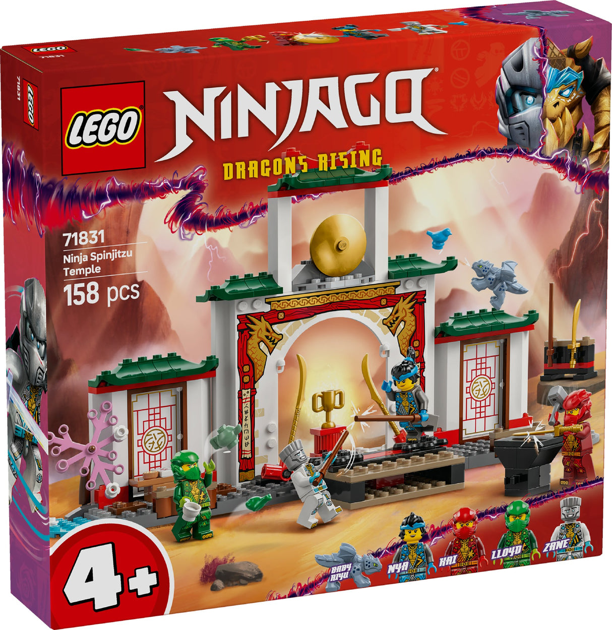 LEGO NINJAGO NINJA SPINJITZU TEMPLE 71831 AGE: 4+