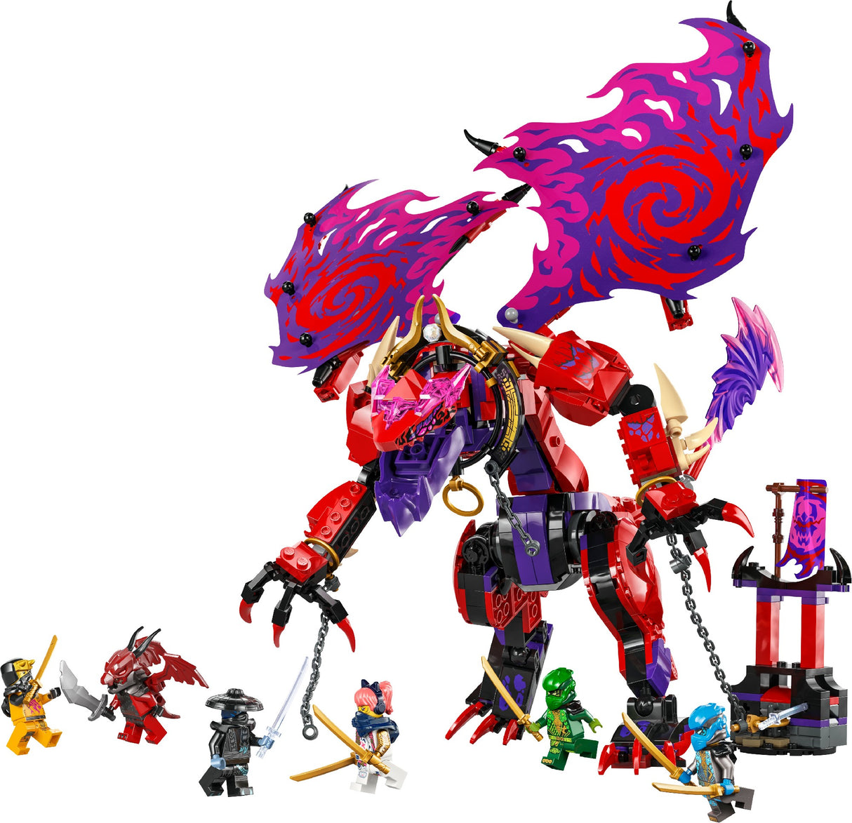 LEGO NINJAGO THUNDERFANG DRAGON OF CHAOS 71832 AGE: 8+