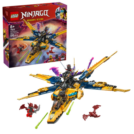 LEGO NINJAGO RAS AND ARIN'S SUPER STORM JET 71833 AGE: 8+