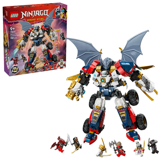 LEGO NINJAGO ZANE'S ULTRA COMBINER MECH 71834 AGE: 9+