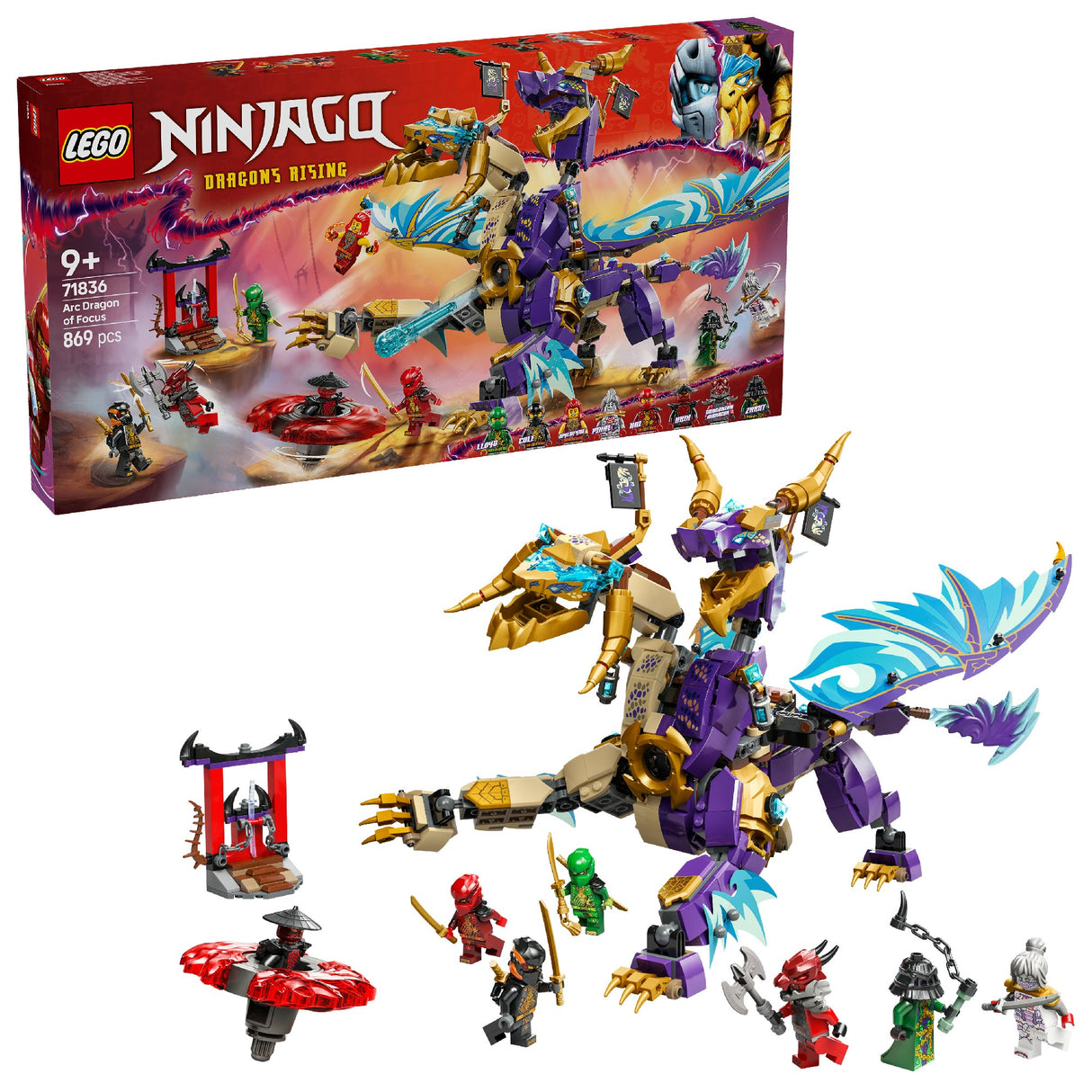 LEGO NINJAGO ARC DRAGON OF FOCUS 71836 AGE: 9+