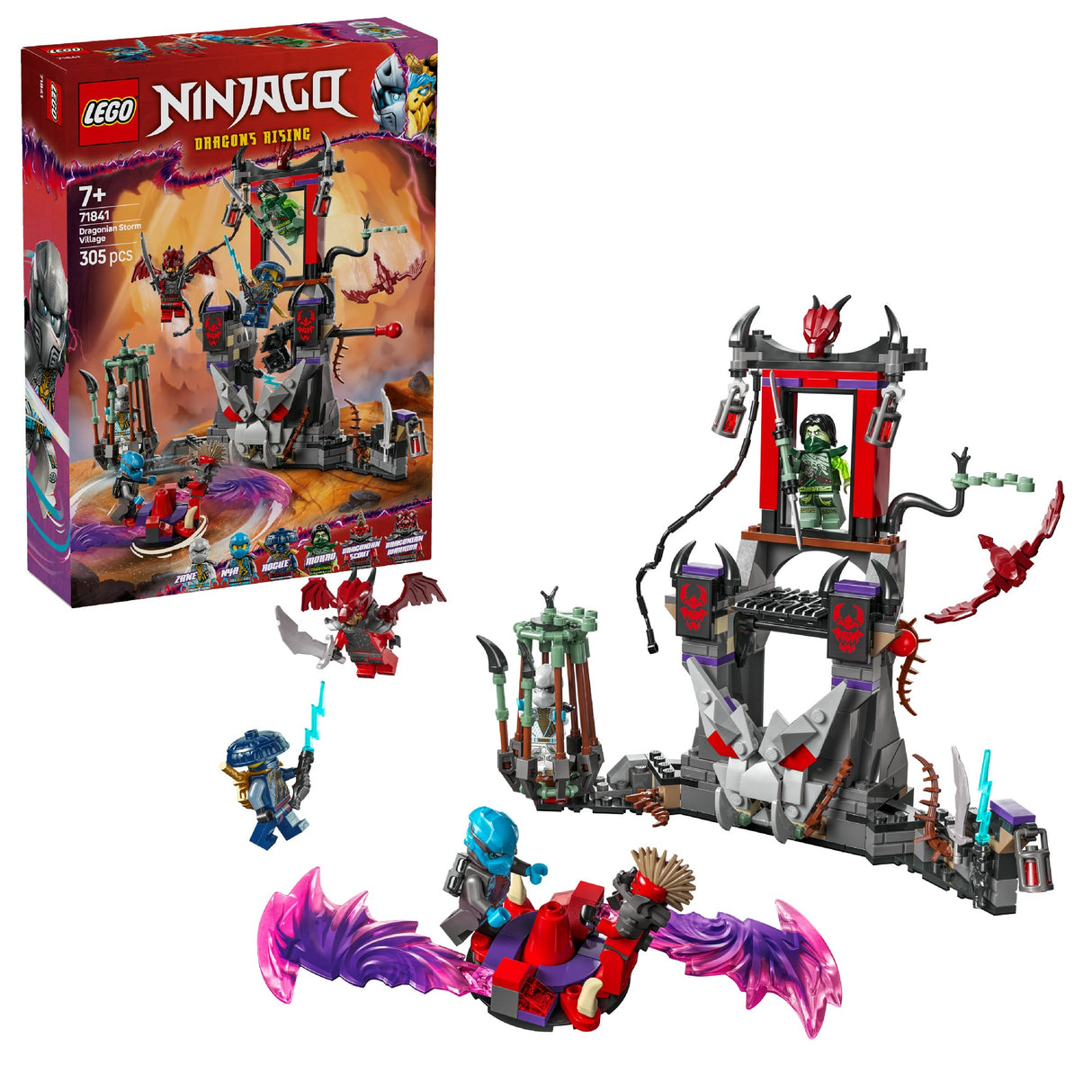 LEGO NINJAGO DRAGONIAN STORM VILLAGE 71841 AGE: 7+