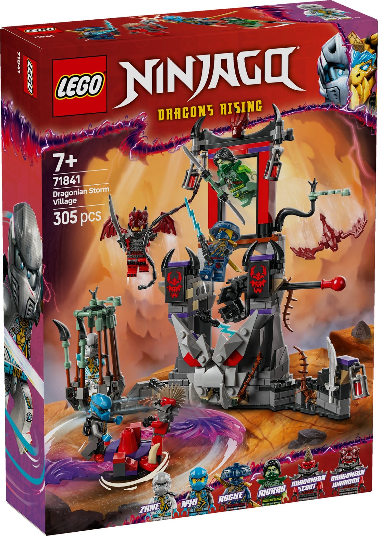 LEGO NINJAGO DRAGONIAN STORM VILLAGE 71841 AGE: 7+