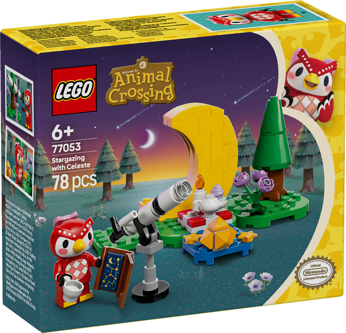 LEGO ANIMAL CROSSING STARGAZING WITH CELESTE 77053 AGE:6+