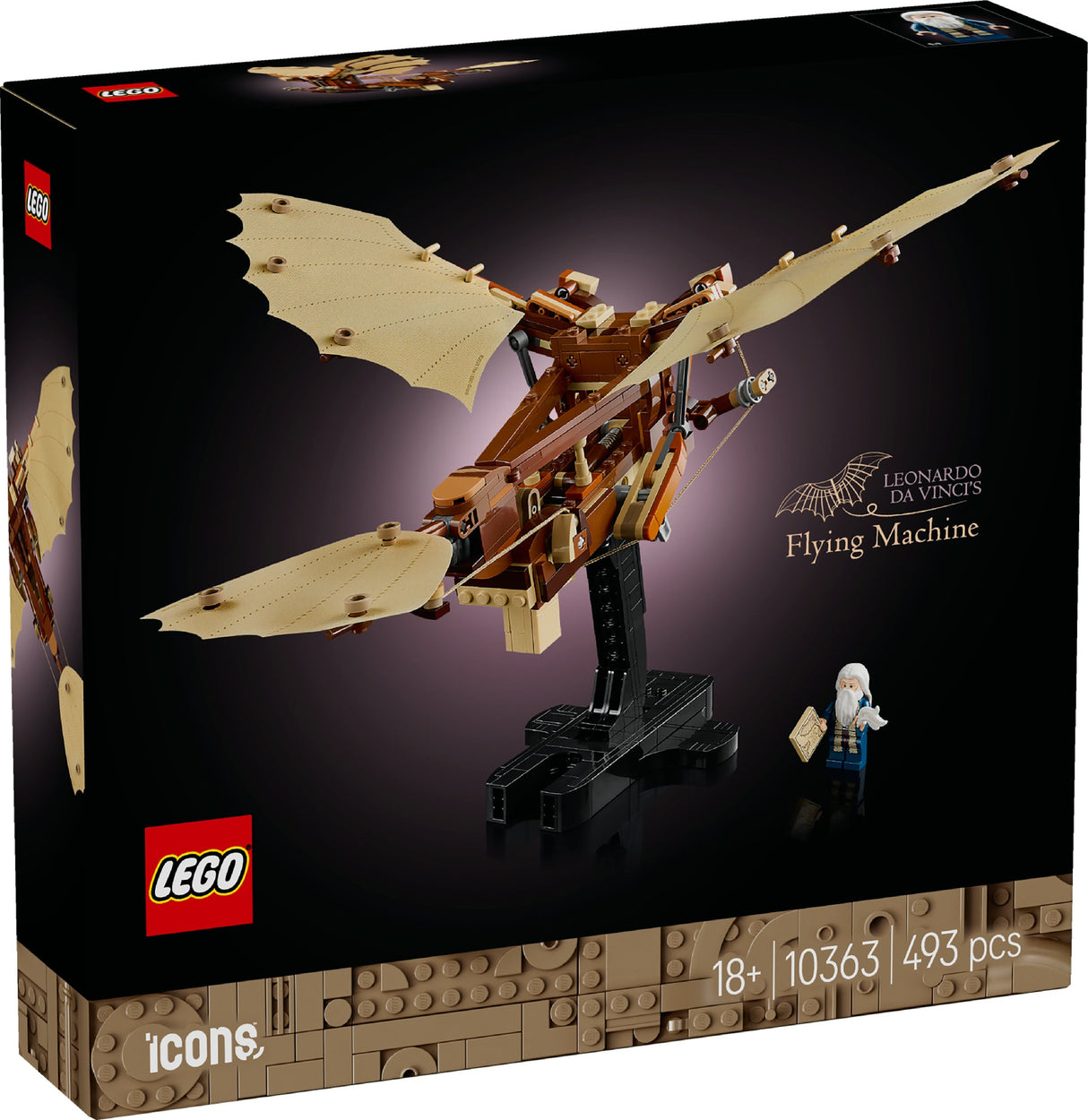 LEGO ICONS LEONARDO DA VINCI'S FLYING MACHINE 10363 AGE: 18+