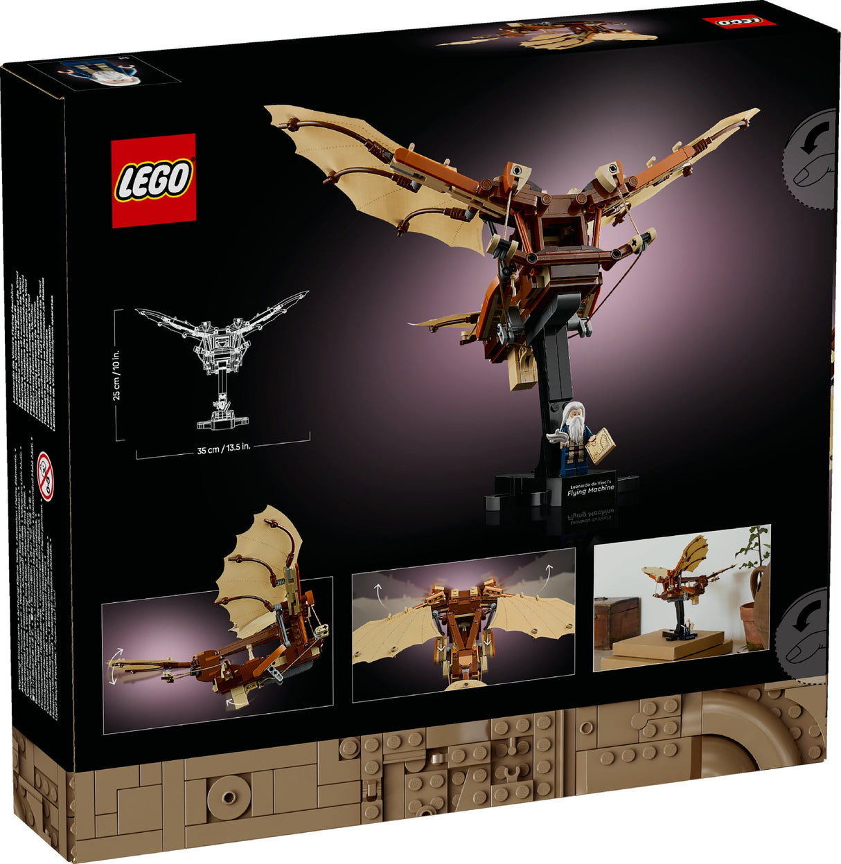 LEGO ICONS LEONARDO DA VINCI'S FLYING MACHINE 10363 AGE: 18+