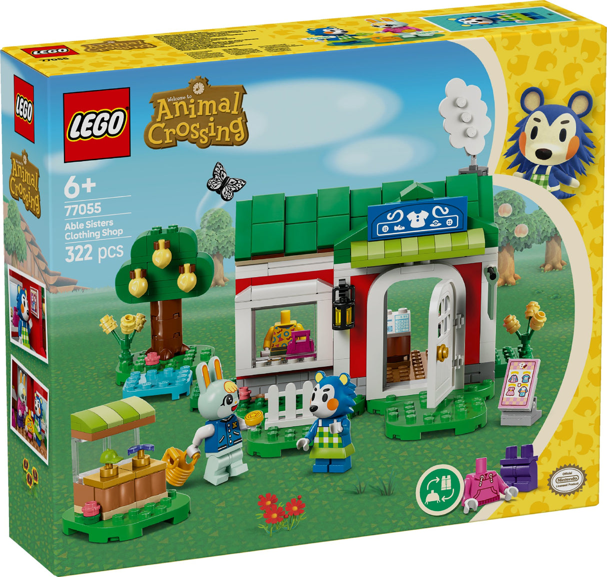 LEGO ANIMAL CROSSING ABLE SISTERS CLOTHING SHOP 77055 AGE: 6+