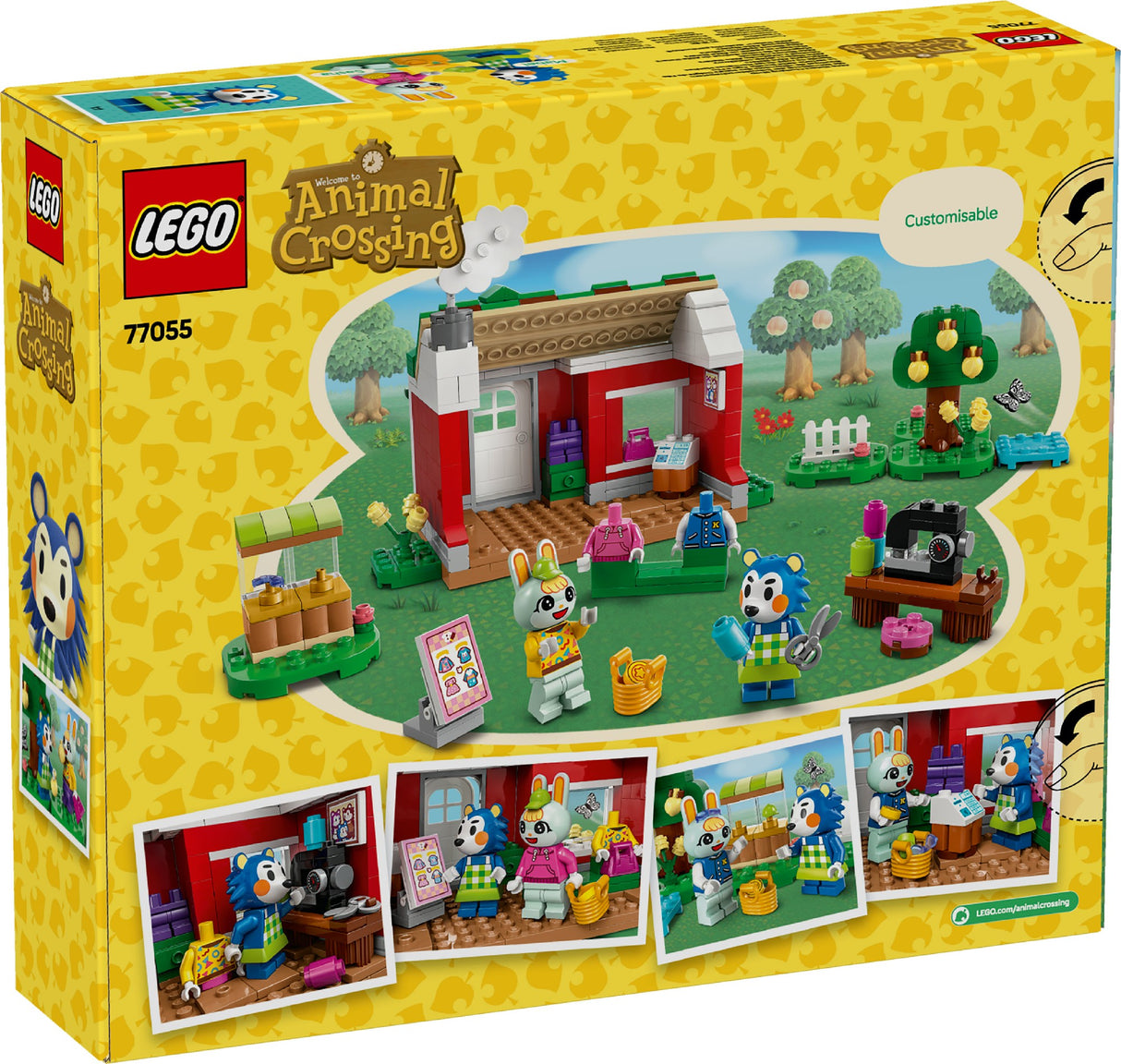 LEGO ANIMAL CROSSING ABLE SISTERS CLOTHING SHOP 77055 AGE: 6+