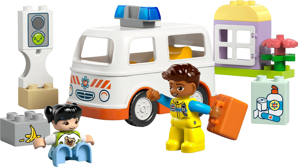 LEGO DUPLO AMBULANCE & DRIVER 10447 AGE: 2+