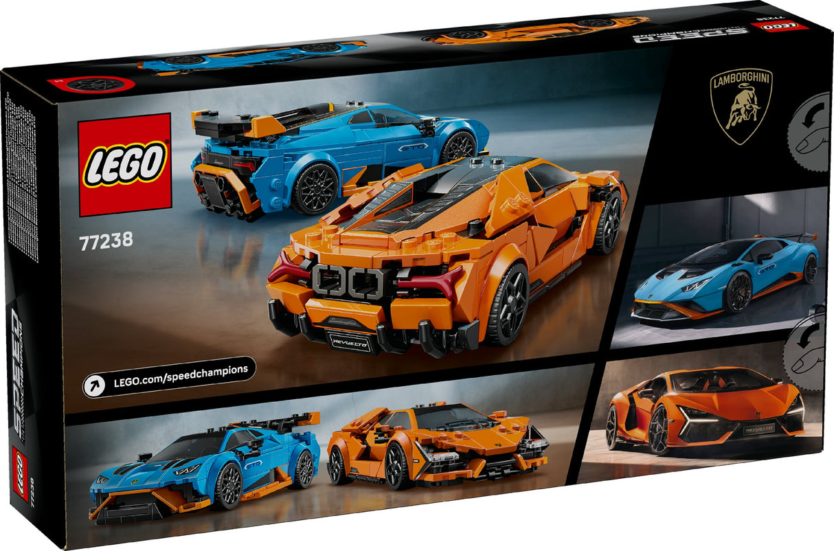 LEGO Speed Champions Lamborghini Revuelto & Huracán STO 77238 Age: 10+