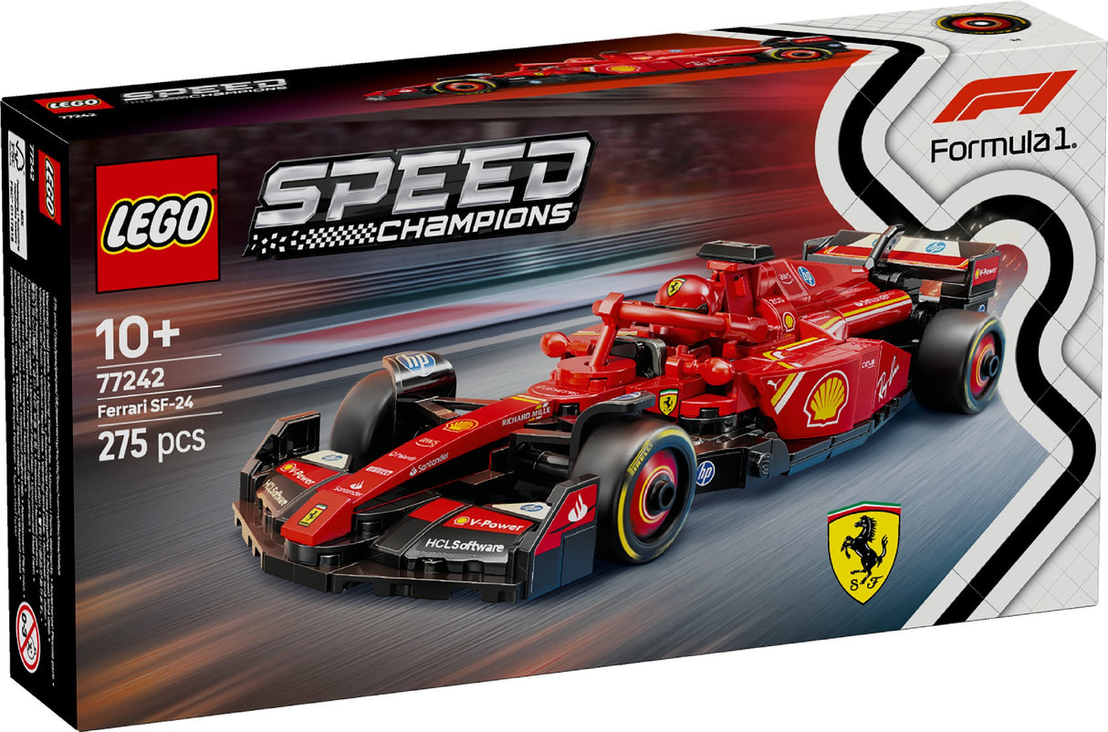 LEGO SPEED CHAMPIONS FERRARI SF-24 F1 RACE CAR 77242 AGE: 10+