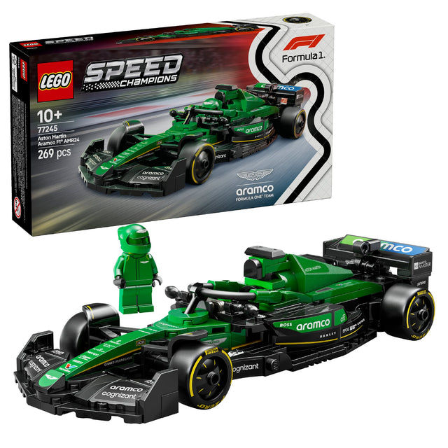 LEGO SPEED CHAMPIONS ASTON MARTIN ARAMCO F1 AMR24 RACE CAR 77245 AGE: 10+