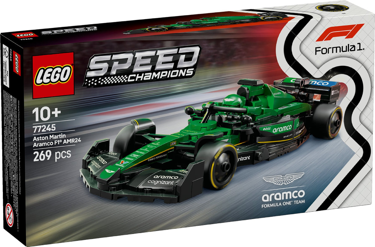 LEGO SPEED CHAMPIONS ASTON MARTIN ARAMCO F1 AMR24 RACE CAR 77245 AGE: 10+