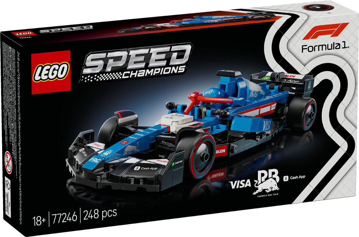 LEGO SPEED CHAMPIONS VISA CASH APP RB VCARB 01 F1 RACE CAR 77246 AGE: 10+