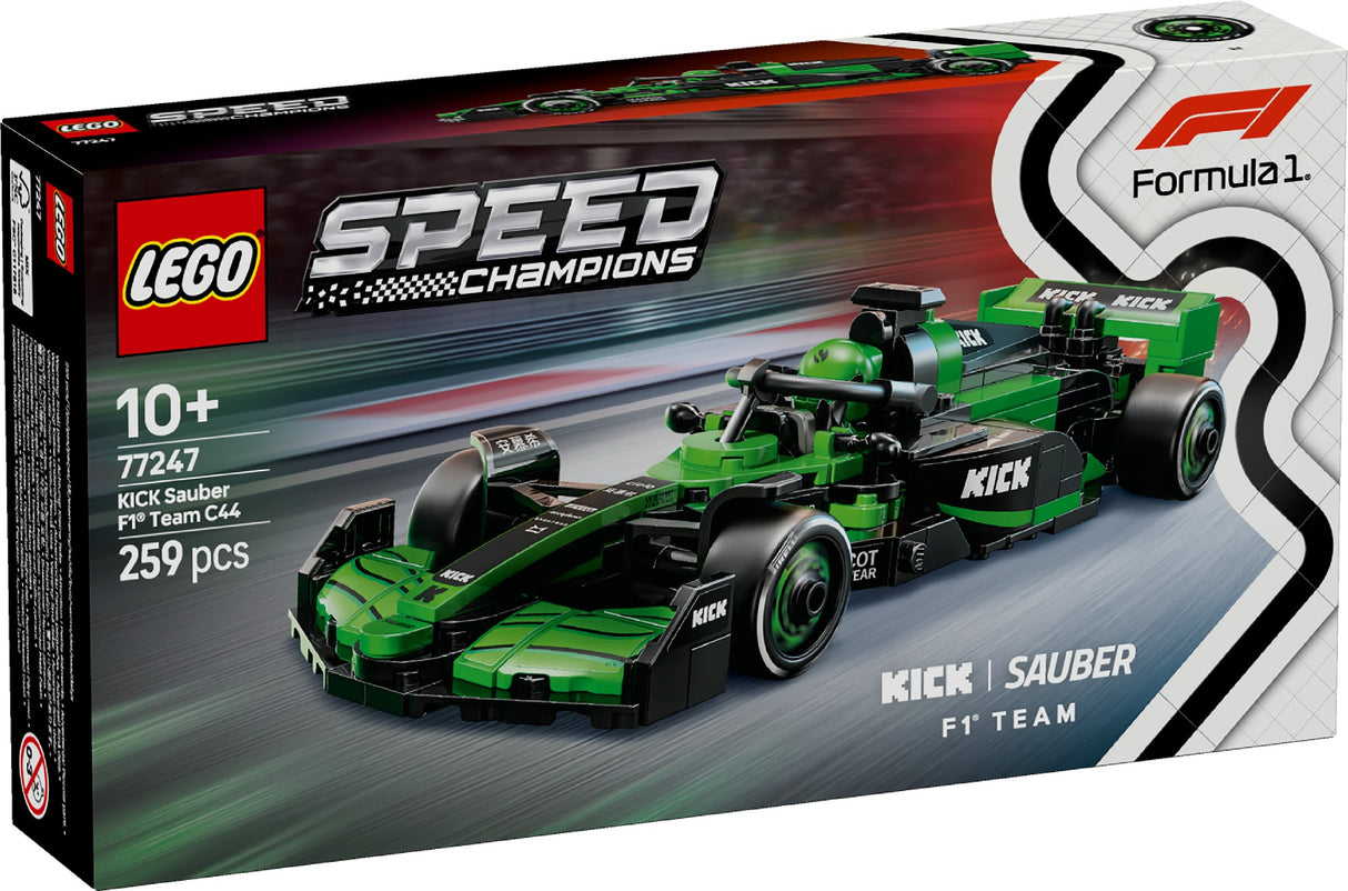 LEGO SPEED CHAMPIONS KICK SAUBER F1 TEAM C44 RACE CAR 77247 AGE: 10+