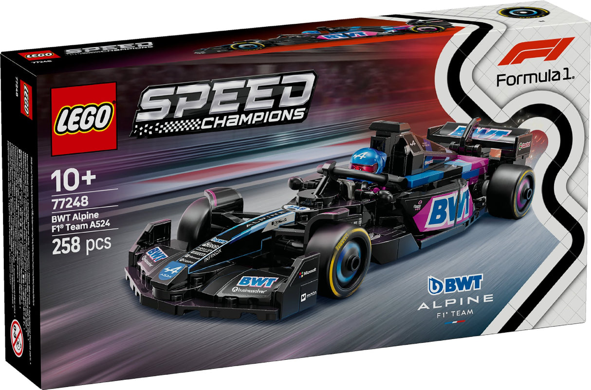 LEGO SPEED CHAMPIONS BWT ALPINE F1 TEAM A524 RACE CAR 77248 AGE: 10+