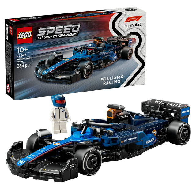 LEGO SPEED CHAMPIONS WILLIAMS RACING FW46 F1 RACE CAR 77249 AGE: 10+