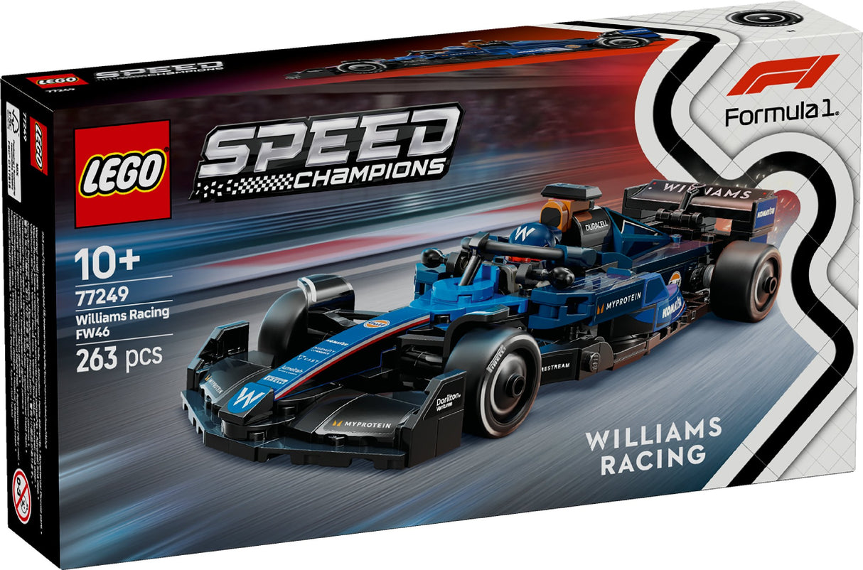 LEGO SPEED CHAMPIONS WILLIAMS RACING FW46 F1 RACE CAR 77249 AGE: 10+