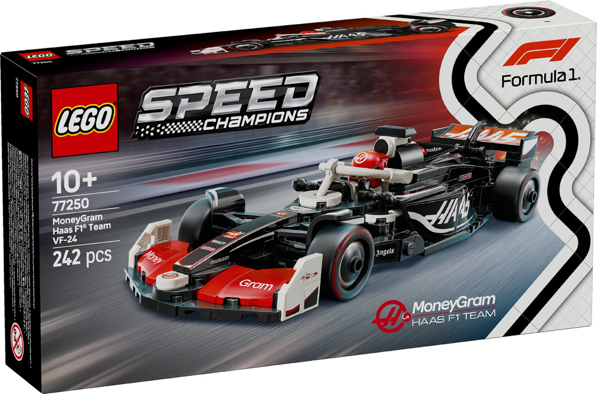 LEGO SPEED CHAMPIONS  MONEYGRAM HAAS F1 TEAM VF-24 RACE CAR 77250 AGE:10+