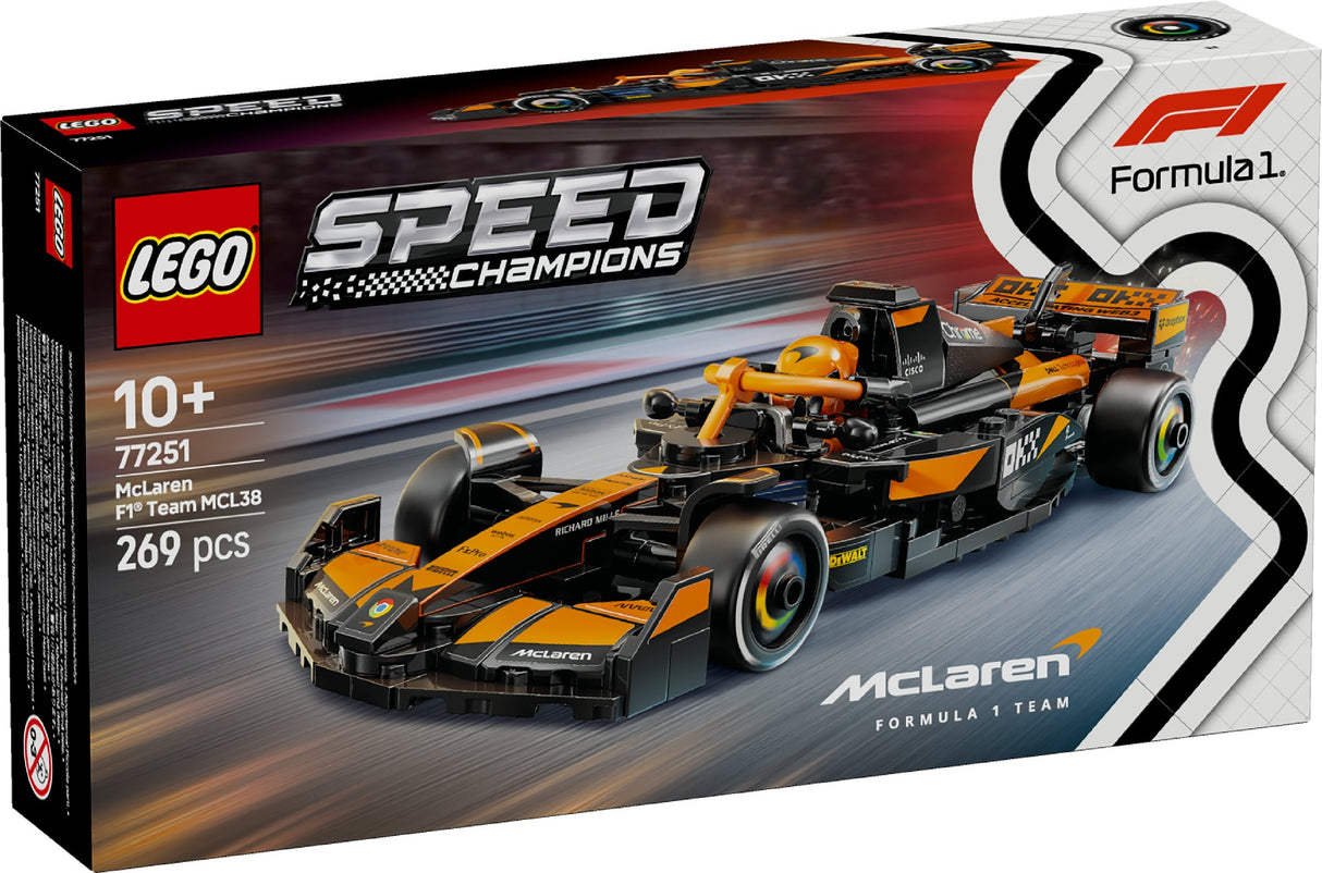 LEGO SPEED CHAMPIONS MCLAREN F1 TEAM MCL38 RACE CAR 77251 AGE: 10+