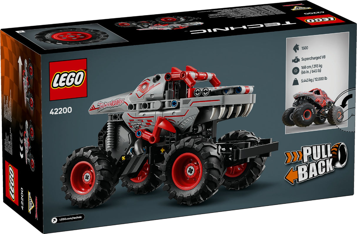 LEGO TECHNIC MONSTER JAM THUNDERROARUS PULL- BACK 42200 AGE: 7+