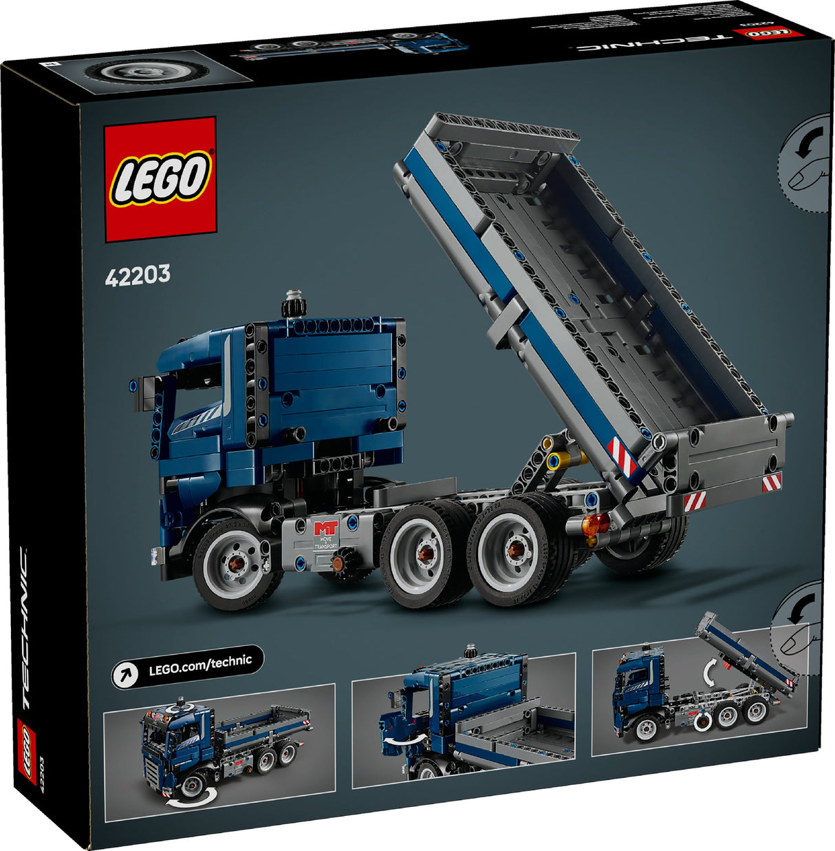 LEGO TECHNIC TIPPING DUMP TRUCK 42203 AGE: 9+