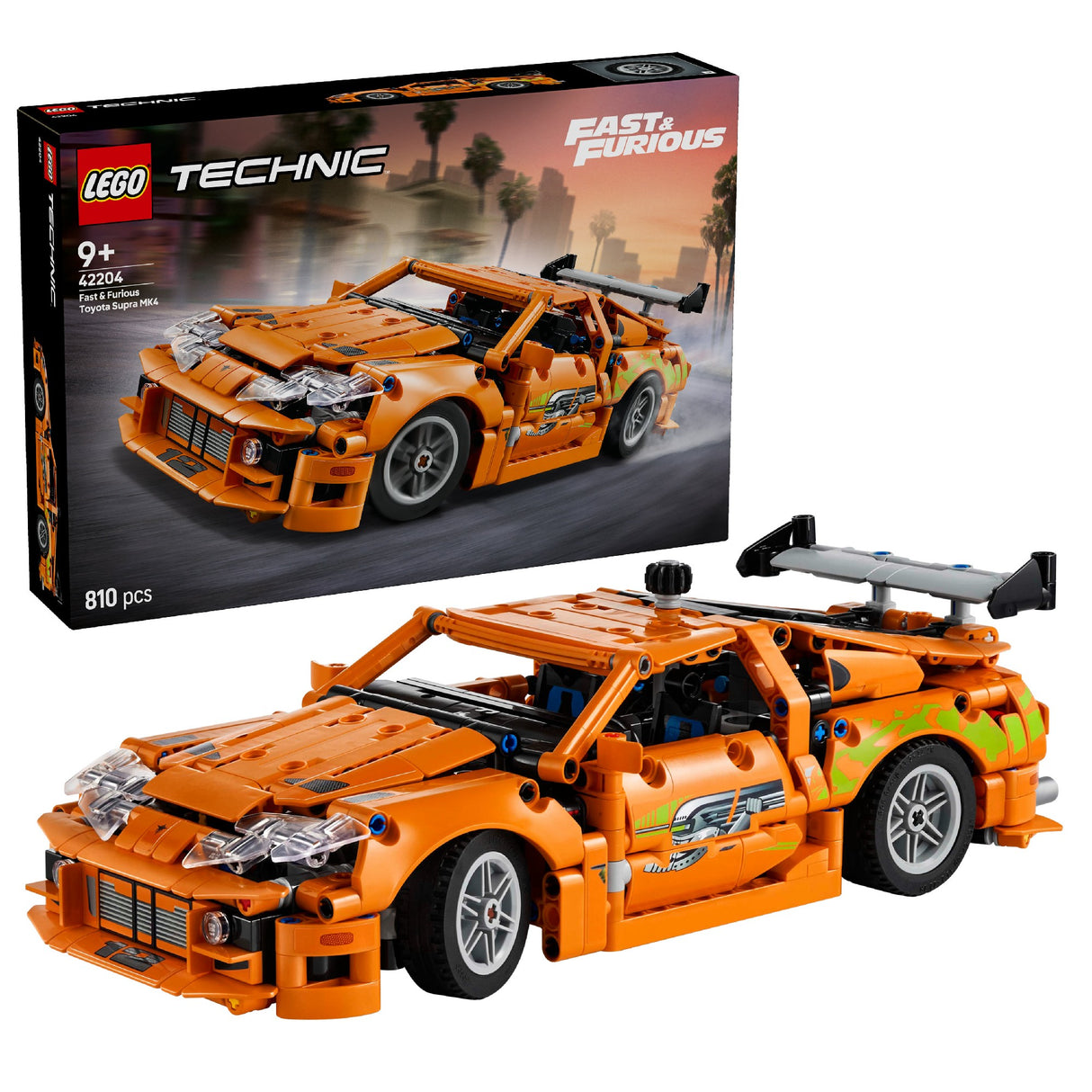 LEGO TECHNIC FAST AND FURIOUS TOYOTA SUPRA MK4 42204 AGE: 9+