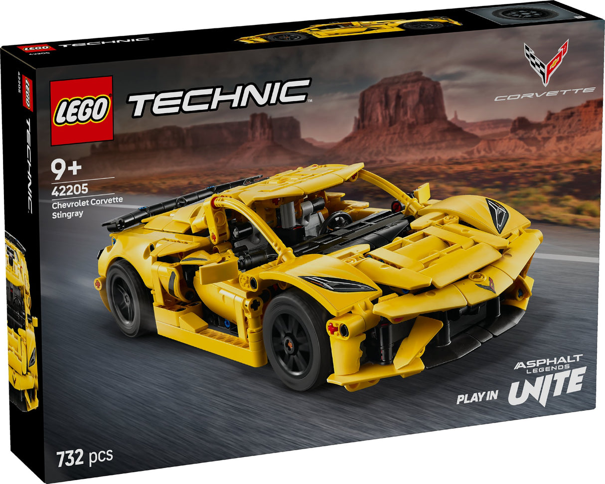 LEGO TECHNIC CHEVROLET CORVETTE STINGRAY 42205 AGE: 9+