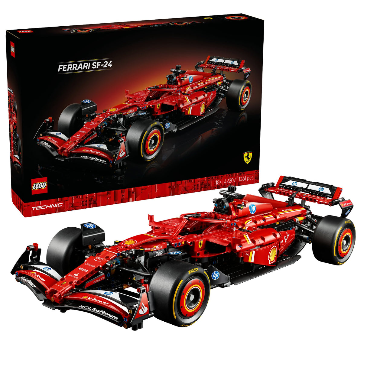 LEGO TECHNIC FERRARI SF-24 F1 CAR 42207 AGE: 18+