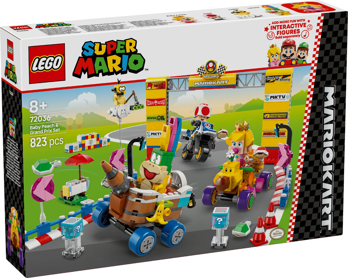 LEGO MARIO KART™ – BABY PEACH & GRAND PRIX SET 72036 AGE: 8+