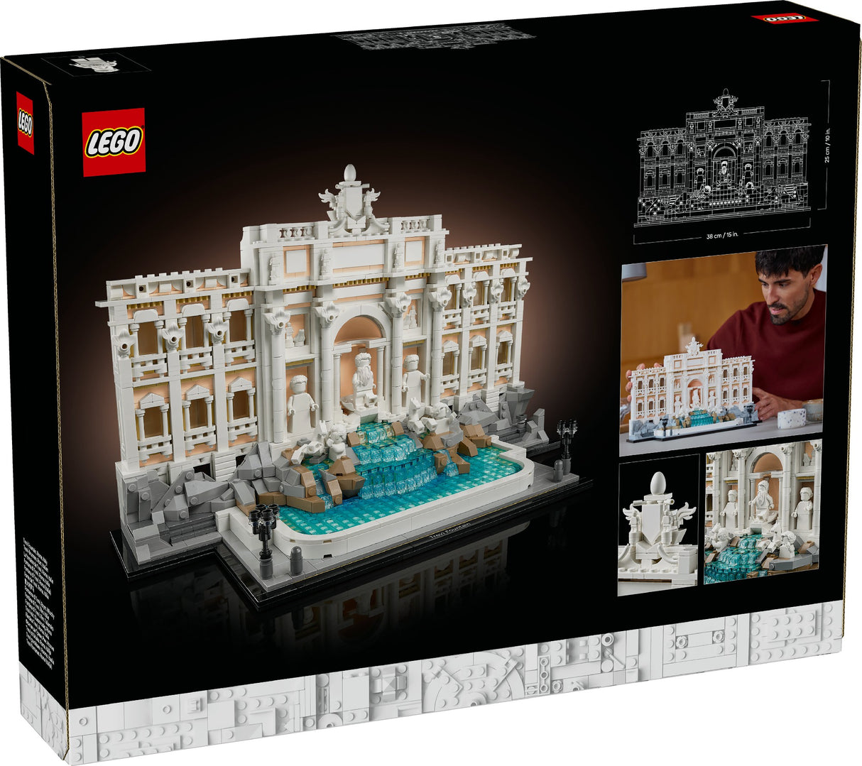 LEGO ARCHITECTURE TREVI FOUNTAIN 21062 AGE: 18+