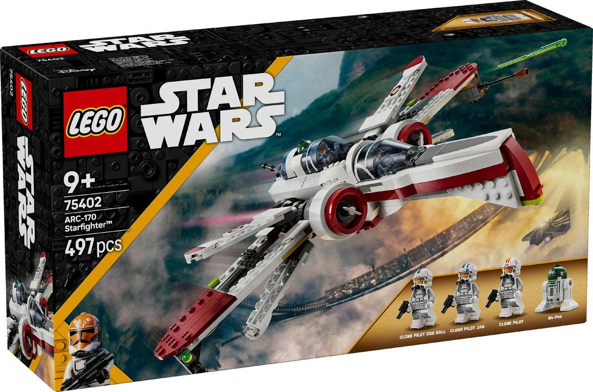 LEGO STAR WARS ARC-170 STARFIGHTER 75402 AGE:  9+