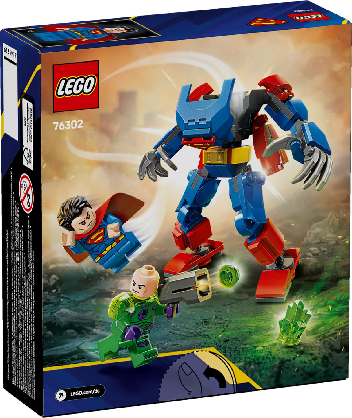 LEGO HEROES DC SUPERMAN™ MECH VS. LEX LUTHOR™ 76302 AGE: 6+